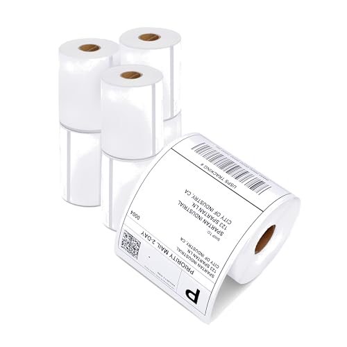 4x6 Shipping Labels, Direct Thermal Labels, DYMO 4XL 1744907 | Return Address Labels for Mailing, Packages - Compatible with Zebra, Rollo Printers - (1320 Count, 6 Rolls, Not 5XL) - size: 4" X 6" - 1744907 (6 Rolls)