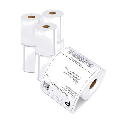4x6 Shipping Labels, Direct Thermal Labels, DYMO 4XL 1744907 | Return Address Labels for Mailing, Packages - Compatible with Zebra, Rollo Printers - (1320 Count, 6 Rolls, Not 5XL) - size: 4" X 6" - 1744907 (6 Rolls)