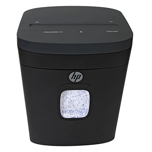 HP - Micro Cut Paper Shredder, 14-Sheet with Slide Top for Office - size: 14 Sheet