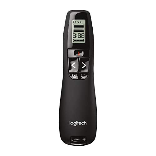 Logitech Wireless Presenter R800 PowerPoint Clicker with Green Laser | PowerPoint remote control, ideal for slideshows - color: Green Laser, style: 5 buttons