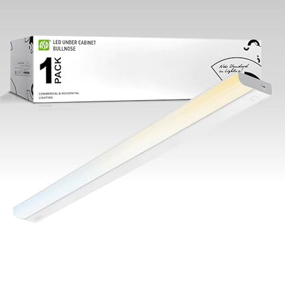 ASD LED Under Cabinet Lighting Hardwired, 40 Inch 20W 2700K-5000K Selectable, 1814LM, CRI90+, Direct Wire Linkable Under Counter Lights for Kitchen, Dimmable Under Cabinet Lights, White, UL Certified - color: 40 Inch White, size: 1 Pack