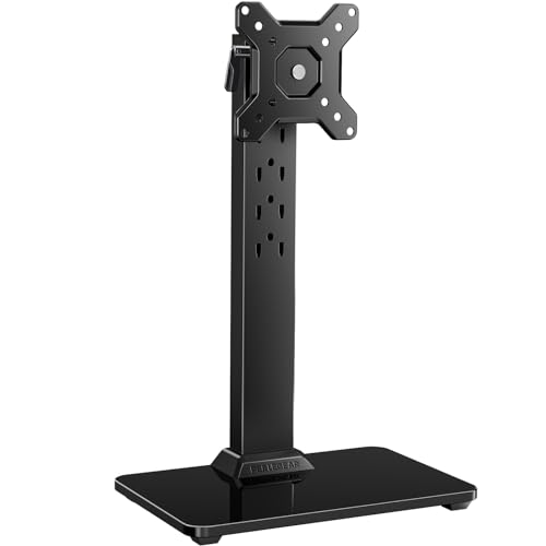 Perlegear Single Monitor Stand for 13–34 inch Screens up to 44 lbs - size: 13-34 inch