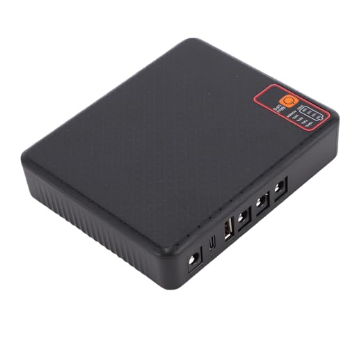 Mini UPS, 15600mAh Uninterruptible Power Supply with Multi Voltage Output, Compact Design for Router, Modem, Security Camera (US Plug)