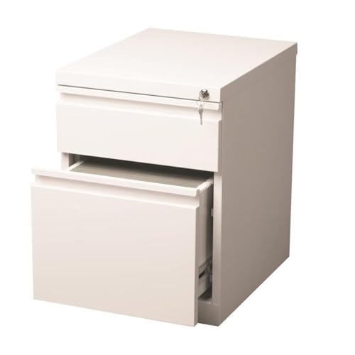 Hirsh Industries 2 Drawer Mobile Pedestal File Finish: Pearl White