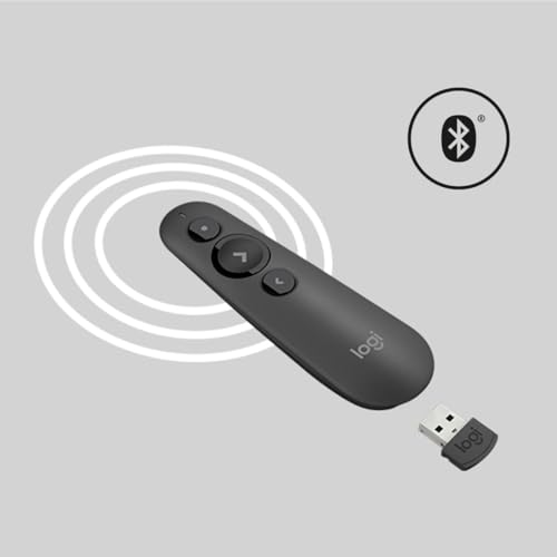 Logitech R500 Laser Presentation Remote Wireless Presenter, W126636324 (Remote Wireless Presenter Bluetooth/RF Graphite Logitech R500 Laser Presentation Remote, Bluetooth/RF,)