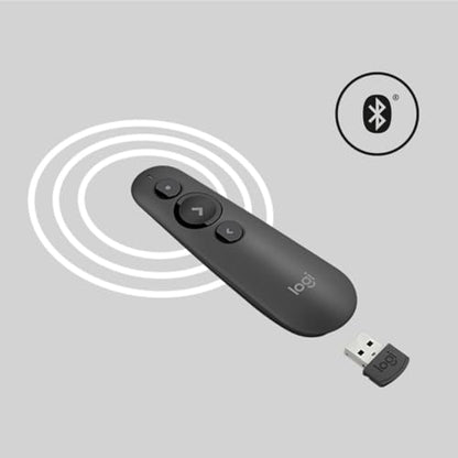 Logitech R500 Laser Presentation Remote Wireless Presenter, W126636324 (Remote Wireless Presenter Bluetooth/RF Graphite Logitech R500 Laser Presentation Remote, Bluetooth/RF,)