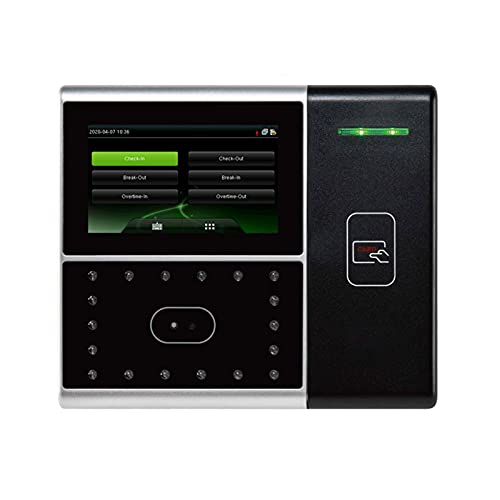 Time Clock, 301 Facial Face Recognition Card Employee Time Attendance System Time Recorder TCP/IP Card Access Control for Business, Office(Iface301 Battery) - color: Iface301 Battery