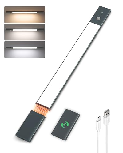 EZVALO Under Cabinet Lighting Motion Sensor led with 2 Detachable Batteries - color: Gray, size: 1pc + 1 battery