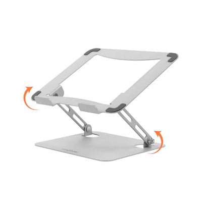 Wayfinder Supply Co. Portable Laptop Stand, Height Adjustable Riser with Open Back for Ventilation and Cooling, Foldable, Fits Laptops up to 17.3", Supports up to 11lbs. (WF-LAPTOPTABLET-COMPACT)