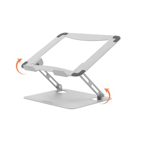 Wayfinder Supply Co. Portable Laptop Stand, Height Adjustable Riser with Open Back for Ventilation and Cooling, Foldable, Fits Laptops up to 17.3", Supports up to 11lbs. (WF-LAPTOPTABLET-COMPACT)