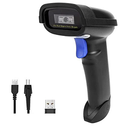 NETUM NT-1228BC Bluetooth Barcode Scanner and NETUM P58C Mini Label Printer- Portable Barcode Label Maker Printer