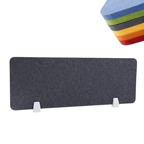 Desk Divider Acoustic Privacy Panel - Soundproof Office Partitions for Classrooms and Workspaces - color: Dark Grey, size: 30x100cm