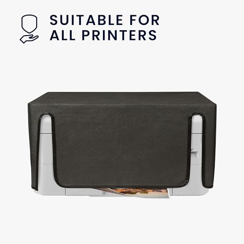 kwmobile Dust Cover Compatible with Brother MFC-J1010DW - Printer Case - Fabric Protector Cover - Dark Grey