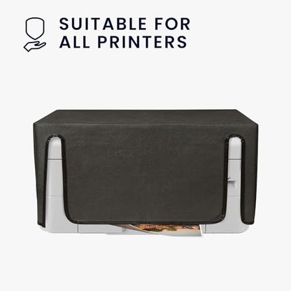 kwmobile Dust Cover Compatible with Brother MFC-J1010DW - Printer Case - Fabric Protector Cover - Dark Grey
