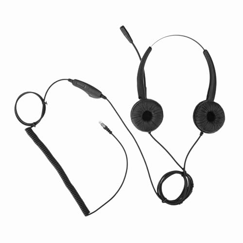 Keenso Professional Call Center Headset with Noise Cancelling Mic for Crystal Clear Calls at Work