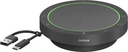 Jabra Speak2 55 Wireless Bluetooth Speakerphone (2025 Edition), Dark Grey | Portable Speakerphone, 4 Noise-Cancelling Microphones, Microsoft Teams Certified, Clear Sound for Online Meetings