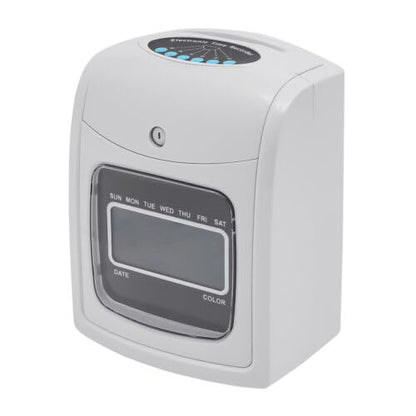 YIYIBYUS Time Clocks for Employees Small Business, Punch Time Clock Machine up to 50 Employees LCD Display Ringing Alert Employee Attendance Time Clock with 50 Cards