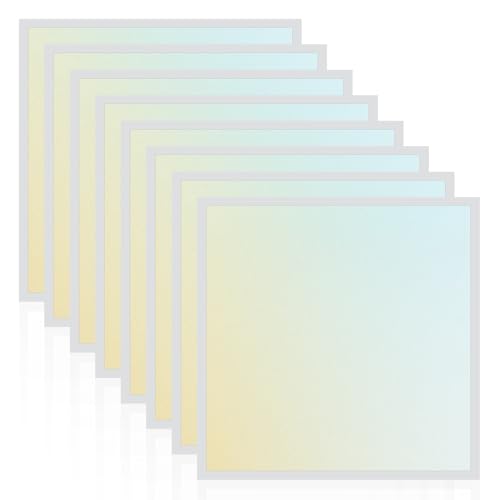 LUXRITE 2x2 FT LED Backlit Flat Panel Light, 5CCT 3000K-6500K (8 Pack) - size: 8 Count (Pack of 1)