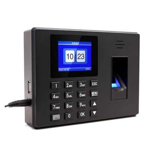 Punch Card Machine for Employees Small Busines Biometric Employee Smart Fingerprint Sign-in Attendance Machine for Offices, Factories, Hotels, Schools and More(F06) - size: F06