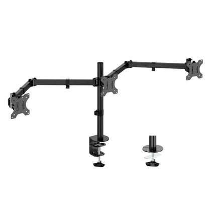 UPGRAVITY Triple Monitor Desk Mount Fits 3 Screens up to 27 inch
