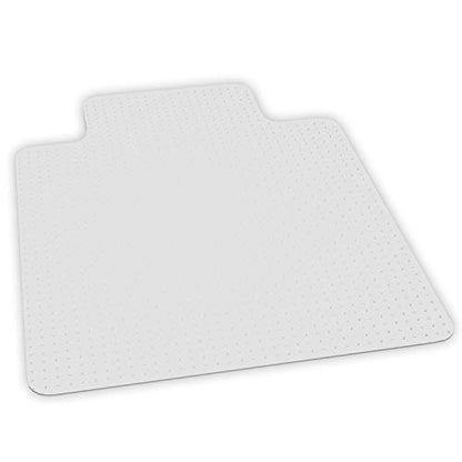 ES Robbins Chair Mat for Low Pile Carpet- Rectangle with Lip, Vinyl 36" x 48", Clear (128053) - size: 36" x 48", style: Lip (20 x 10)