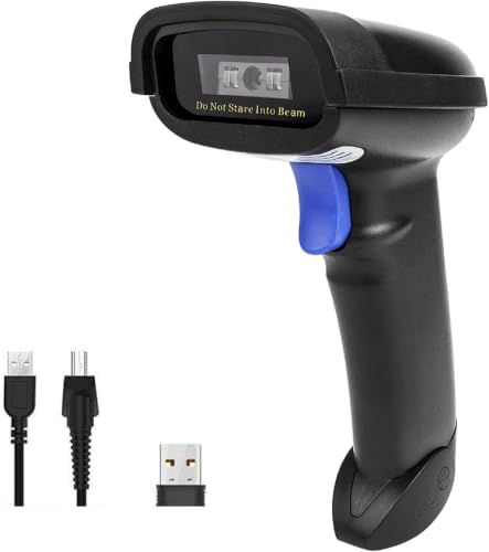 NETUM Bluetooth Barcode Scanner, Support 2.4G Wireless & Bluetooth & Wired - color: NT-1228BC