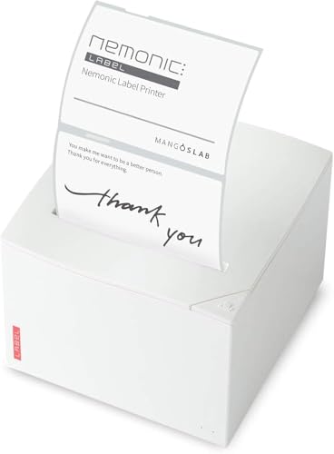 Nemonic Label Printer | Inkless Bluetooth Thermal Label Printer for Small Business | Durable Shipping Label Maker & Portable Wireless - color: Nemonic Printer
