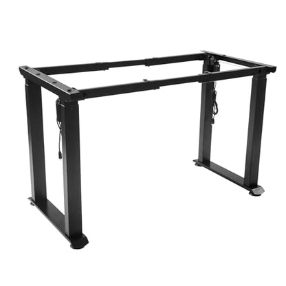 4-Leg Standing Desk Frame,Dual Motor Adjustable Desk Rack Frame with LED Display,Electric Adjustable Legs Compatible Desktop Size 37.4″-62.99″ for Home Office, Frame Only Load Capacity 220.46lbs