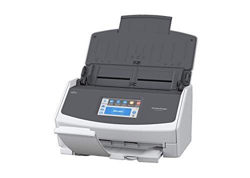 ScanSnap Fujitsu iX1500 Color Duplex Document Scanner with Touch Screen for Mac or PC, White (2018 Release)