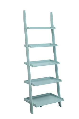 Convenience Concepts American Heritage Bookshelf Ladder, Sea Foam - color: Sea Foam
