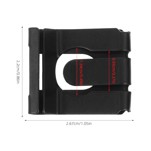 30pcs Gas Lift Retaining Clip for Office Chair - Anti-Vibration Shaft Retainer for Pneumatic Cylinder Base Locking, Furniture Hardware, Black - size: 2.67X2.20X0.60CM