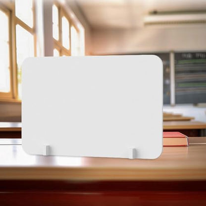 Divider Panel Acrylic Desk partition Privacy Panel clamp on Desk partition PVC Sneeze Guard Suitable for Office Restaurant Education, 40x60cm - size: 40x60cm