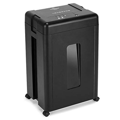 WOLVERINE SD9520 P5 Super Micro Cut Shredder, 15-Sheet, Ultra Quiet, 8Gal Bin, Black - size: 15-Sheet Level P5-Black