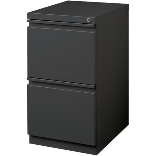 Hirsh Industries 20" Deep 2 Drawer Mobile File Cabinet File in Charcoal - color: Classic Charcoal