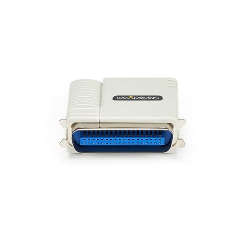 StarTech Parallel Network Print Server, Ethernet 10/100Mbps, TAA (PM1115P3) | WebUI, Centronics Ethernet Printer Server Adapter, HP, Epson, Canon, Lexmark compatible