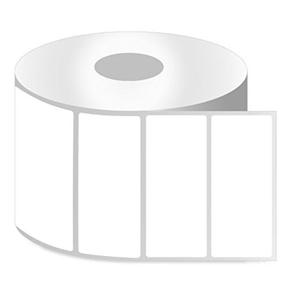 Direct Thermal Labels, 2.5" x 1", 1" Core, 13800 Labels, 10 Rolls | 1380 Labels per Roll, Zebra & Rollo Compatible, Permanent Adhesive, Perforated - size: 2.5" x 1" - 10 Rolls