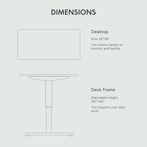 FLEXISPOT EN2 55"x28" Electric Standing Desk with PC Stand Bundle, Maple - color: Maple Top + White Frame, size: 55x28 | PC Stand