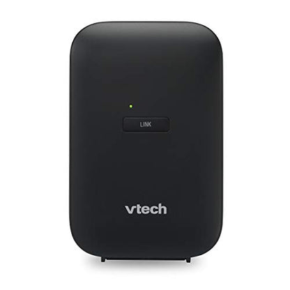 VTech VCS712 ErisStation DECT 6.0 Wireless Conference Phone with 2 Wireless Mics, Full-Duplex Speakerphone, Orbitlink Technology, 150ft Range, Black - size: 2 microphones, style: Removable Base