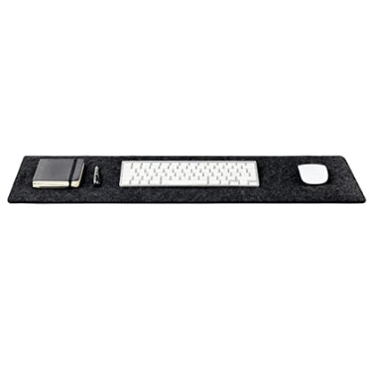 Premium Felt Desk Mat | Small 12" x 27.5" Multifunctional Desk Pad for Home Office | Dark Gray - color: Dark Gray, size: 12" x 27.5"