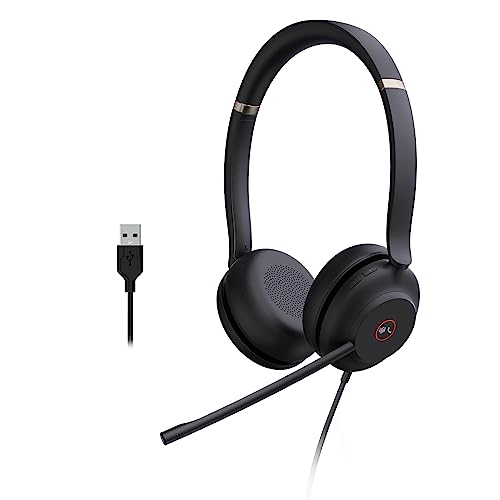 Yealink UH37 PC Headset with Microphone Stereo Teams Headset with USB-C/A - style: Stereo