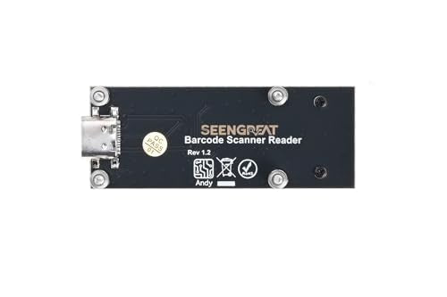 Embedded 1D 2D Barcode Scanner Module, QR Code Reader with USB Type-C & TTL UART Interface, Fast Decoding on Screen & Paper, for Arduino Raspberry Pi POS Kiosk ATM Integration