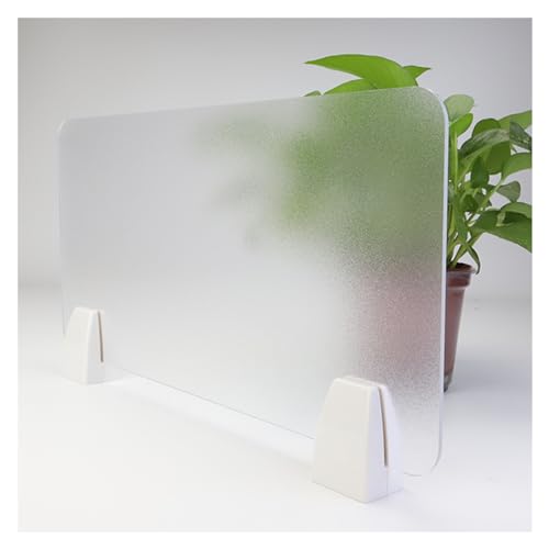 Desk Divider, Lightweight Matte Frosted Acrylic Office Partitions, Translucent Desk Acoustic Partitions Offices Schools Divider Board, 11.8in High Low Fence - size: 23.6x11.8in