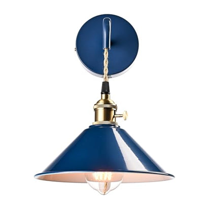 Hanging Height Adjustable Wall Sconce, Blue 2-Pack - color: Plug in Blue*2Pcs