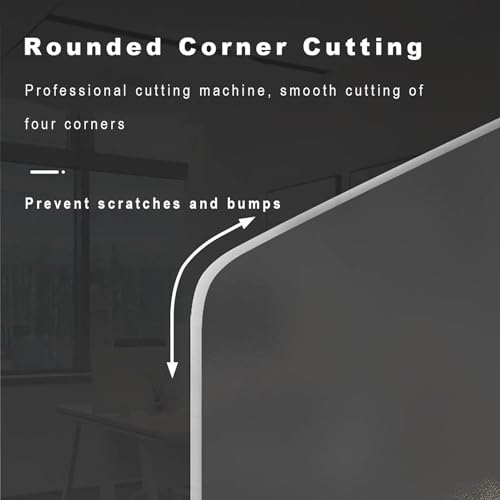 Acrylic Desk Dividers - Removable Clamp-on Privacy Partition Panel for Workstation, Library, School - Free Standing Portable Table Screen - size: 40*40cm