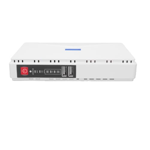 LICAEVEY Mini UPS 8800mAh Battery Backup Uninterruptible Power Supply for WiFi Router, DC Router Backup Battery, Protection for Modem Internet, Home Office Security System (US Plug)