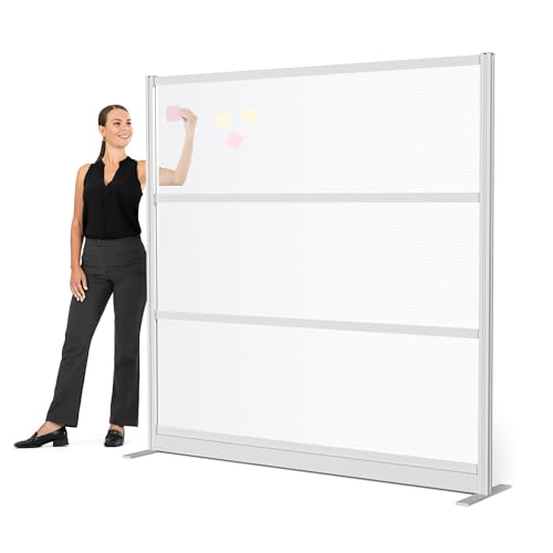 Stand Up Desk Store Aesthetic Modular Room Divider Wall | 70" W x 70" H Office Partition Walls & Cubicle Wall Dividers | Lightweight, Durable, Translucent Partition Wall Divider for Workspaces - size: 70" x 70"