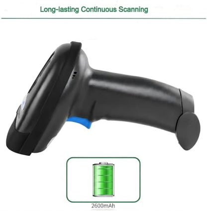 NETUM Bluetooth Barcode Scanner, Support 2.4G Wireless & Bluetooth & Wired - color: NT-1228BC