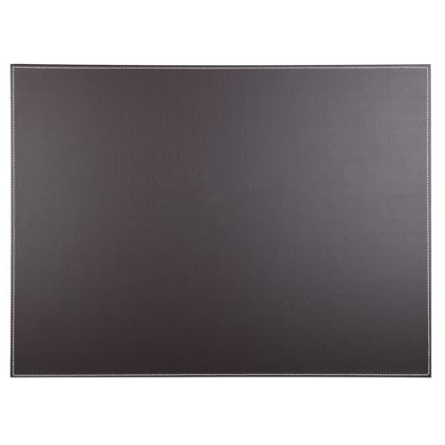 KINGFOM Desk Pad & Mat 24" x 18" Protector Large Mouse Pad PU Leather for Desktops and Laptops (Brown) - color: Brown-a111