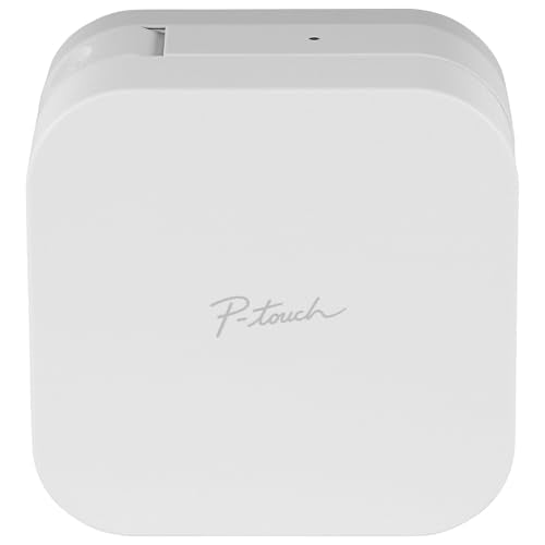 Brother P-Touch Cube Color Smartphone Label Maker, Bluetooth Wireless Technology, Multiple Templates Available for Apple & Android Compatible – White - color: White