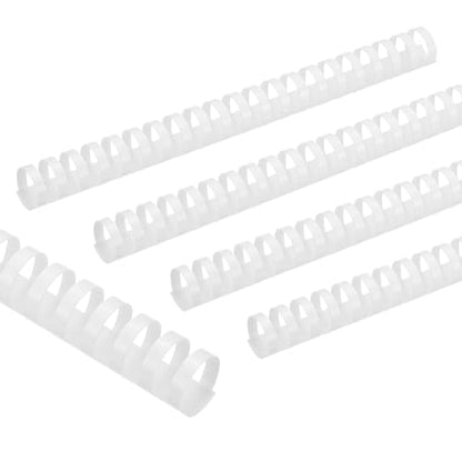 PATIKIL 25mm (1") Plastic Binding Combs, 10 Pcs 21 Rings Comb Binding Spines 225 Sheet Capacity Letter Size for Binding Paper Sheets Notebook Calendar Picture Album, White - color: White, size: 1"